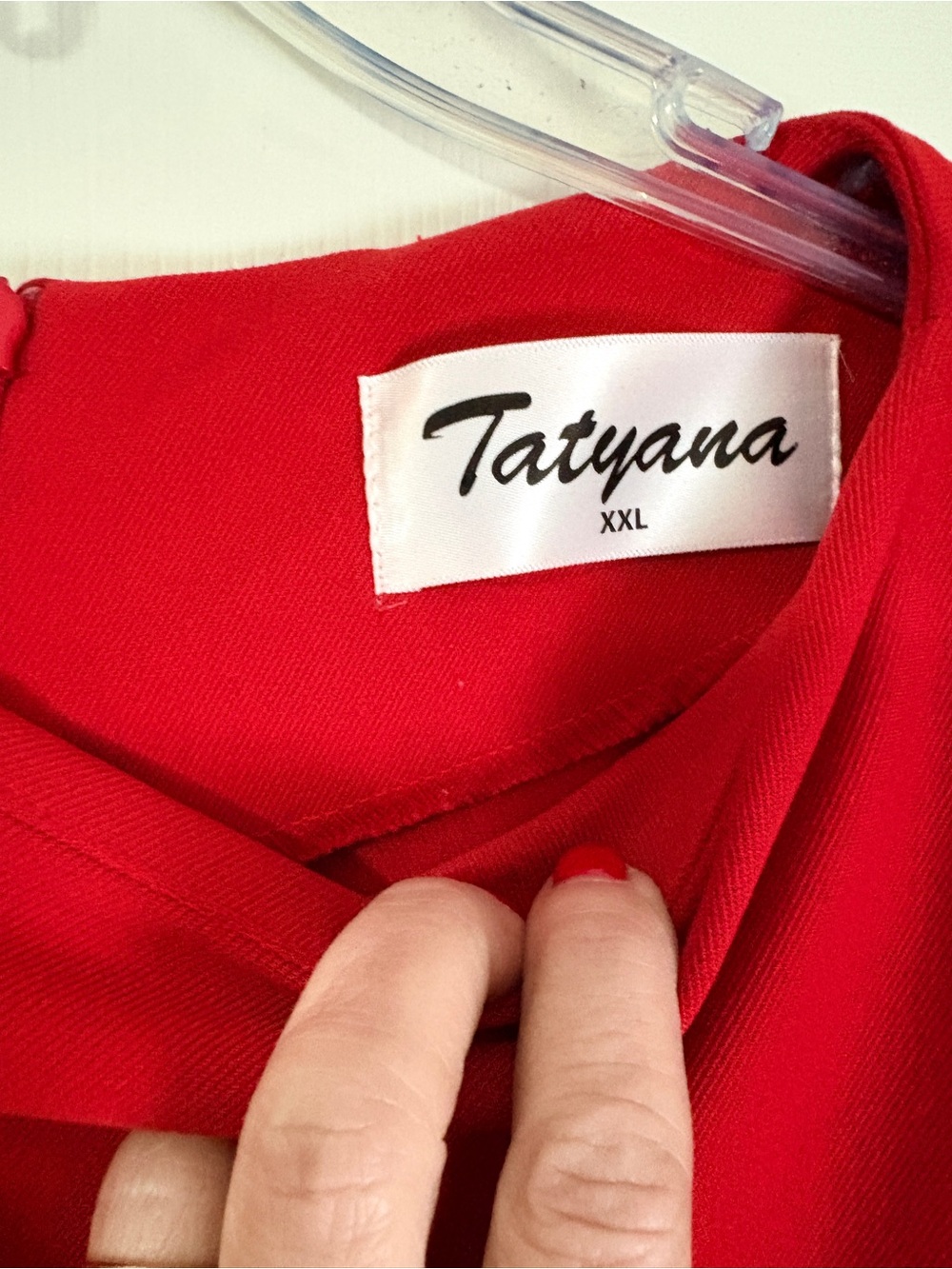 Tatyana Red Long Sleeve Twist-Waist Midi Dress - Picture 2 of 3